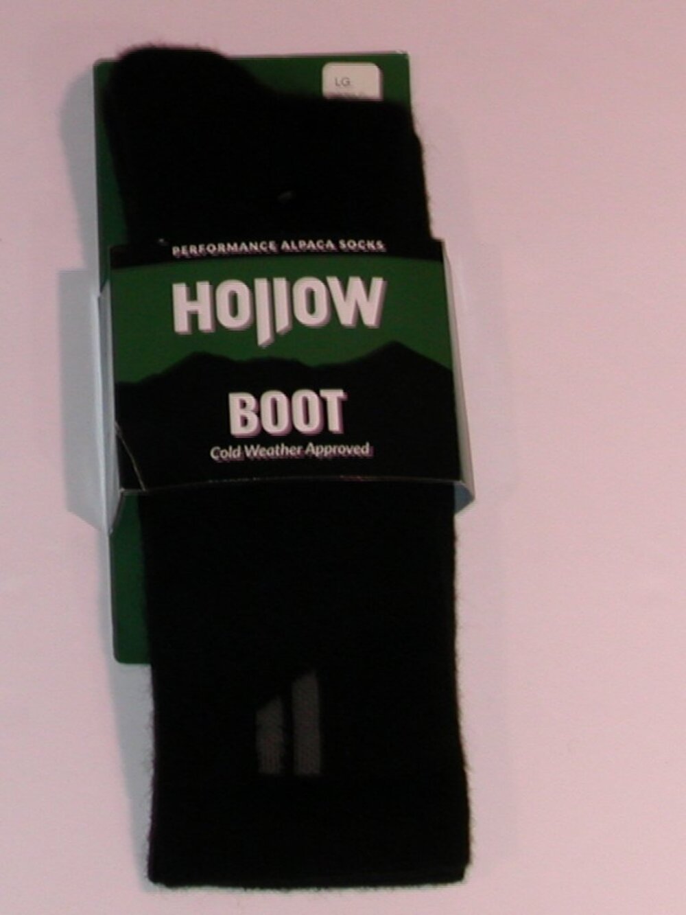 HOLLOW Performance Alpaca Boot Socks Women's Size Large NWT Black